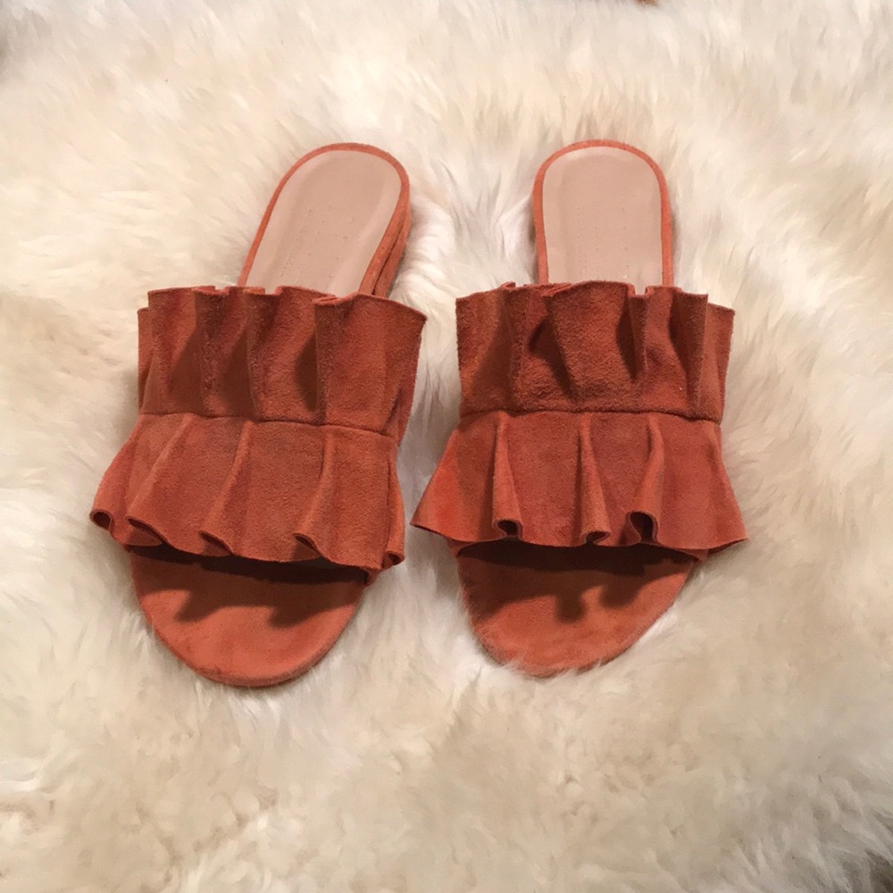 ABLE leather slides